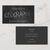 Schulfach-Visitenkarte Visitenkarte (Vorne/Hinten)