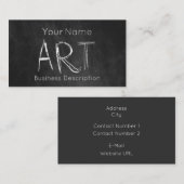 Schulfach-Visitenkarte Visitenkarte (Vorne/Hinten)