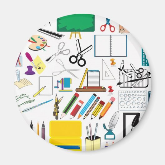 Schulfächer3 Magnet (Vorne)