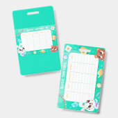 Schulfahrplan Ausweis (Vorder- & Rückseite)