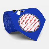 Schulfarben Blau- und Gold-Abschluss-Rahmen Krawatte (Gerollt)