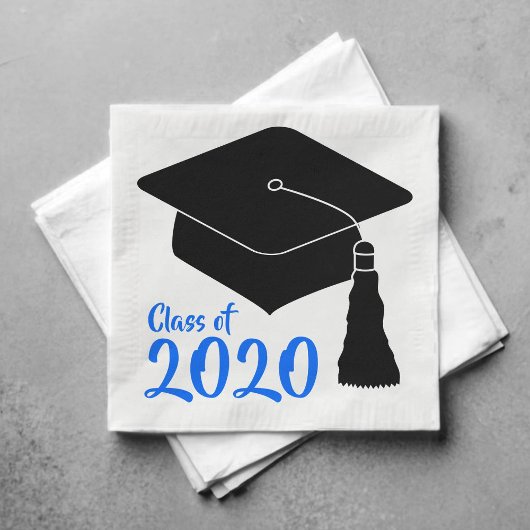 Schulfarben Blaues Klassenjahr Serviette