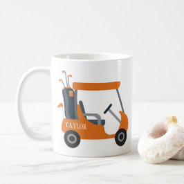 Schulfarben - Burnt Orange Golf Cart Kaffeetasse