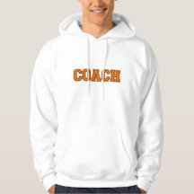 Schulfarben COACH Mens Hoodie, Orange Black