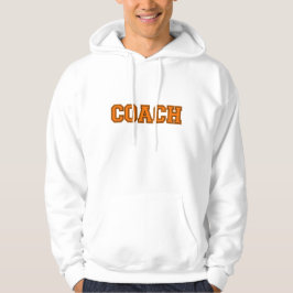 Schulfarben COACH Mens Hoodie, Orange Black Hoodie