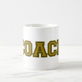 Schulfarben COACH-Tasse, Black-Gold Kaffeetasse