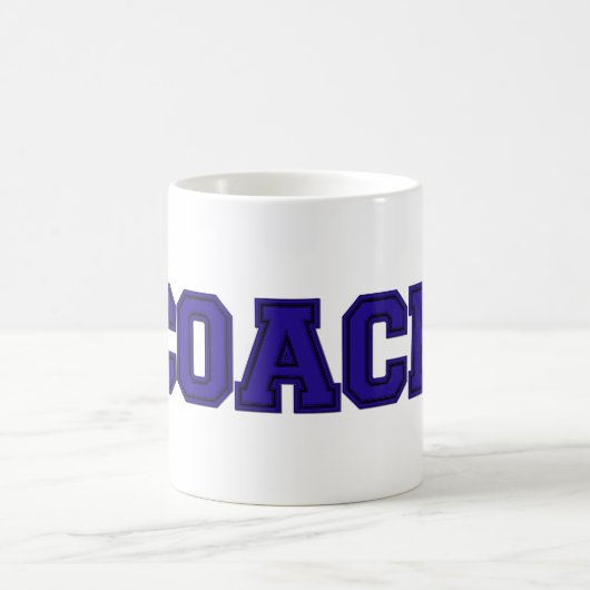 Schulfarben COACH-Tasse, blau-schwarz Kaffeetasse (Mittel)