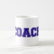 Schulfarben COACH-Tasse, blau-weiß