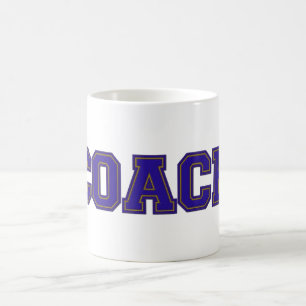 Schulfarben COACH-Tasse, Blue-Gold Kaffeetasse
