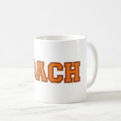 Schulfarben COACH-Tasse, Orange-Blue Kaffeetasse (VorderseiteRechts)
