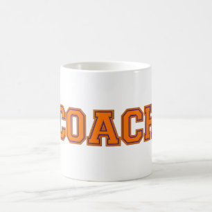 Schulfarben COACH-Tasse, Orange-Blue Kaffeetasse