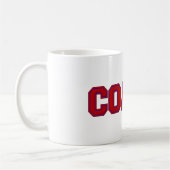 Schulfarben COACH-Tasse, rot-blau Kaffeetasse (Links)
