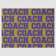 Schulfarben COACH Varsity Letters-Blue-Gold