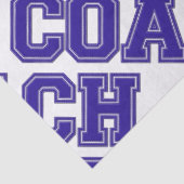 Schulfarben COACH Varsity Letters-Blue-White Seidenpapier (Detail)