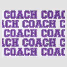 Schulfarben COACH Varsity Letters Lila-White Seidenpapier