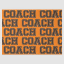 Schulfarben COACH Varsity Letters-Orange-Brown