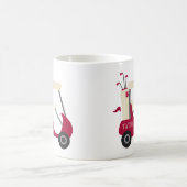 Schulfarben - Crimson & Cream Golf Cart Kaffeetasse (Mittel)