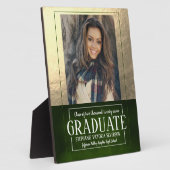 Schulfarben Grün und Gold - Foto bewahren Fotoplatte (Seite)