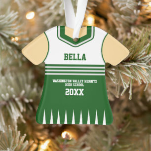 Schulfarben individuell angepasstes Cheerleader-Ko Ornament