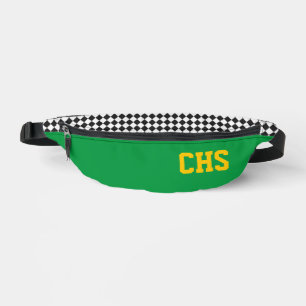 Schulfarben INITIALS Checkerboard Team Fun Bauchtasche