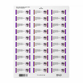 Schulfarben Lila und Gold Abschluss (Vorne)