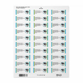 Schulfarben Lt Blue und Gold Abschluss (Vorne)