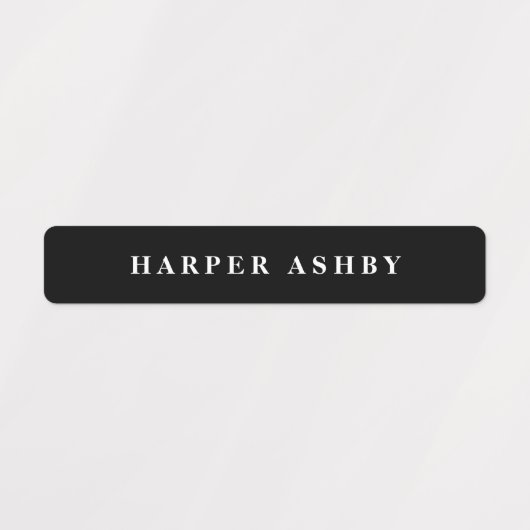 Schulfarben Moderner wasserfester Name Etiketten (Design 2)