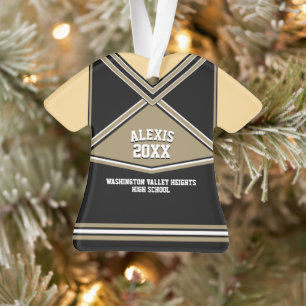 Schulfarben Personalisiert Cheerleader Uniform Ornament