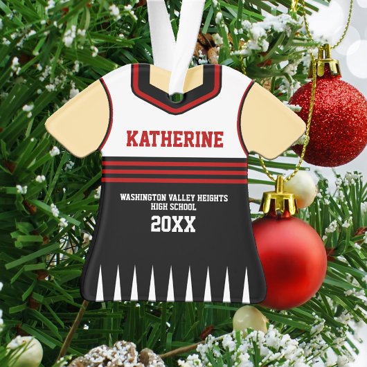 Schulfarben Personalisiert Cheerleader Uniform Ornament
