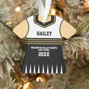 Schulfarben Personalisiert Cheerleader Uniform Ornament