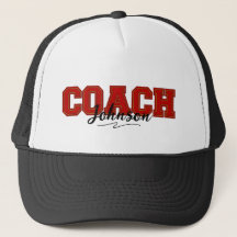 Schulfarben Personalisierter Coach Red und Gold