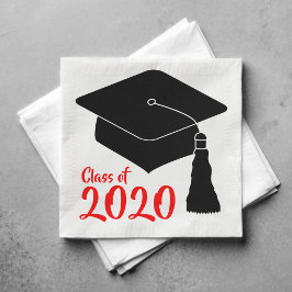 Schulfarben Rotes Jahr Serviette