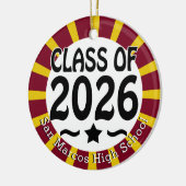 Schulfarbenklasse des Fotos 2026 Keramik Ornament (Links)