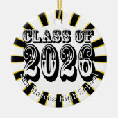 Schulfarbenklasse des Fotos 2026 Keramik Ornament (Vorne)