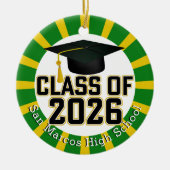 Schulfarbenklasse des Fotos 2026 Keramik Ornament (Vorne)