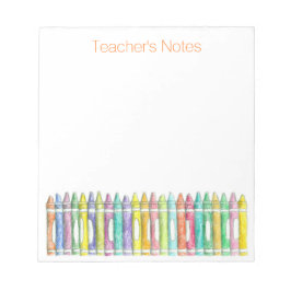 Schulfarbenkrebs Lehrernotizen Notizblock