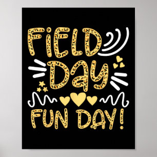 Schulfeldfreude Leopard Feldfest Lehrer Kind Poster