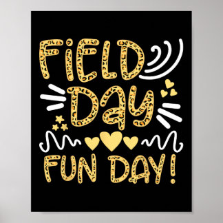 Schulfeldfreude Leopard Feldfest Lehrer Kind Poster