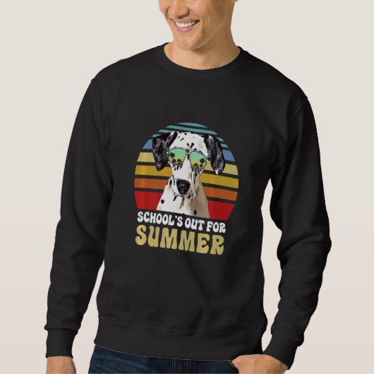 Schulferien Dalmatiner-Hund-Lehrer Sweatshirt (Vorderseite)