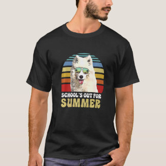 Schulferien für den Sommer Samojede Hund Lehrer T-Shirt