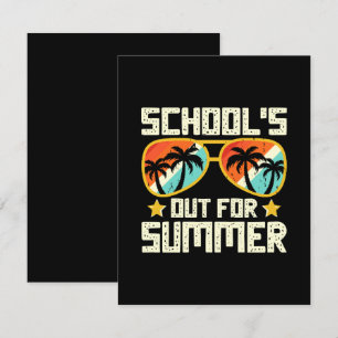 Schulferien im Sommer RSVP Karte