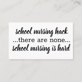 Schulgeburtshack, klein & einfach inspirierend visitenkarte