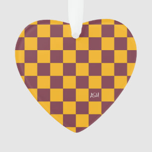 Schulgeist Checkerboard INITIALS Team Fun Ornament