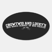 Schulgeist Ovaler Aufkleber (Vorderseite)