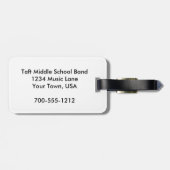 Schulgeistiges Reisezubehör Gepäckanhänger (Rückseite horizontal)