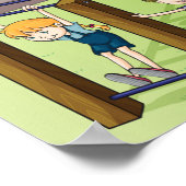 Schulgelände Poster (Ecke)