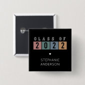 Schulgeschenke 2022 Uni-Abschluss-Klasse Button (Vorne & Hinten)