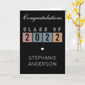 Schulgeschenke 2022 Uni-Abschluss-Klasse Karte (Gelbe Blume)