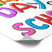Schulgeschenke für den Abschluss der Kinderschule Poster (Ecke)