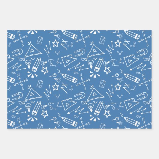 Schulgeschichte zurück zur Schule Geschenkpapier Set (Vorderseite 3)